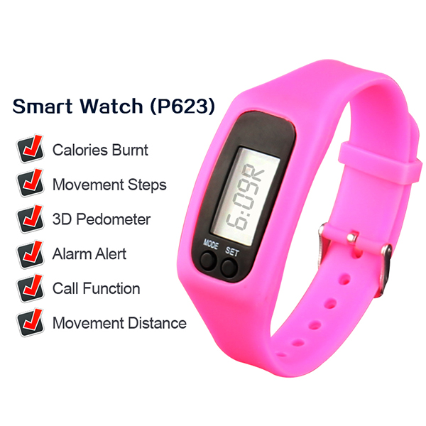 Waterproof Smart Watch Fitness Bracelet Calories Burnt Band Pedometer
