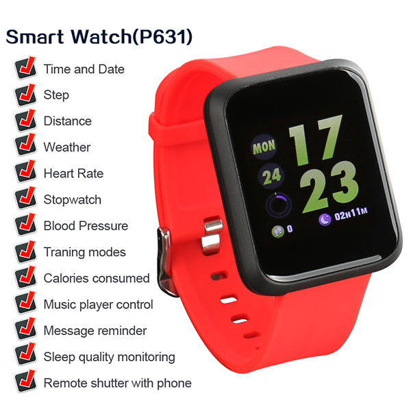 Smart Watch Sports Fitness Activity Heart Rate Tracker Blood Pressure Watch