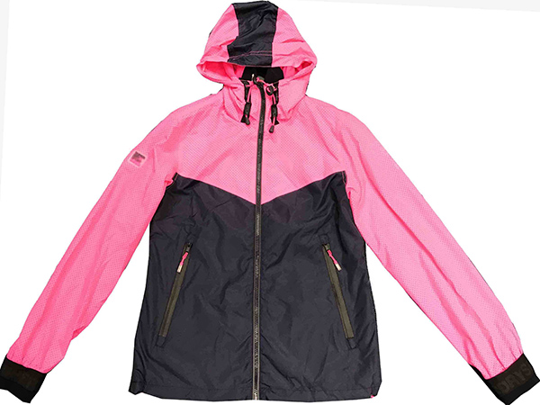 Womens Woven Chevron Storm Breaker Jacket