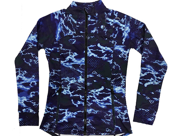 Womens Knitted Sport Contour Zip Through Jacket
