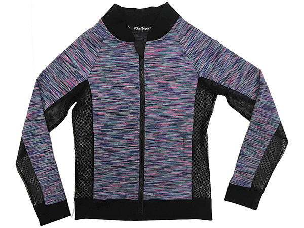 Womens Knitted Sport Contour Zip Through Jacket