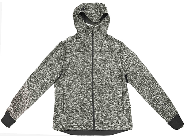 Mens Knitted Storm Zip Hooded Jacket