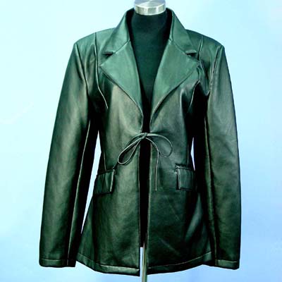 Ladies PU Jacket with nylon lining
