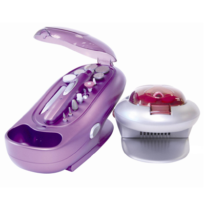 Rechargeable Manicure Set with Bubble Spa & Nail Dryer