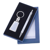 Metal Keyholder / Pen Gift Set