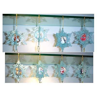 3D Snowflake Water Globe Ornaments