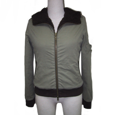 LADIES' 100% COTTON WOVEN JACKET