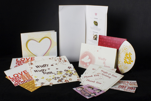 Wedding Card in recycled paper