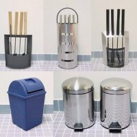 Fire Tools Plastic / Stainless Steel Pedal Bin