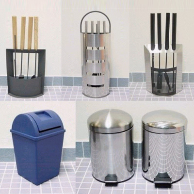 Fire Tools,Plastic / Stainless Steel Pedal Bin