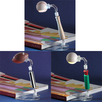 LED book lite - baseball, football, golfball