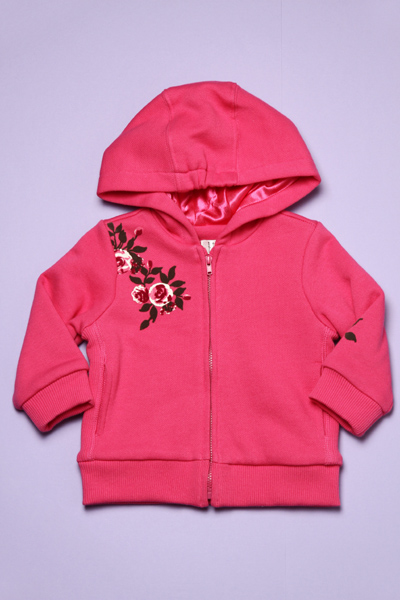 Baby Girl's Knitted hooded Jacket