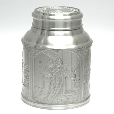 Pewter Tea Container