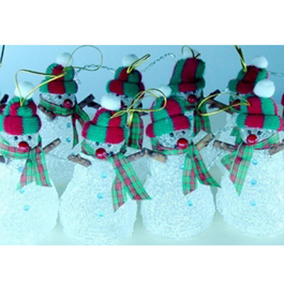 Sell Plastic Grain Snow Flake Wooden Hands Snowman String Light