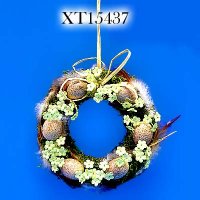 15cm Wreath W/Egg and Gypso
