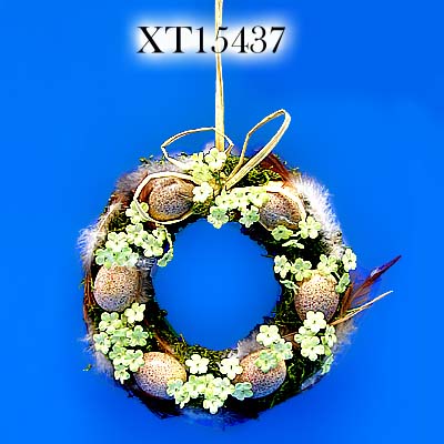 15cm Wreath W/Egg and Gypso