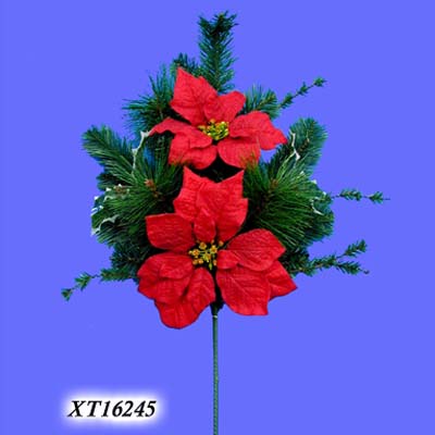 26 inches Mixed Pine Spray W/21 Tips W/Decoration