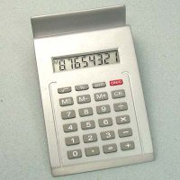 Metallic Calculator (or w/clock)