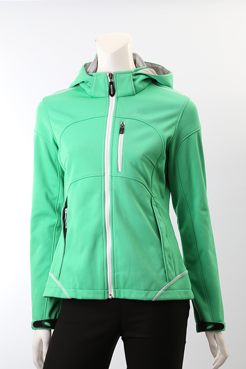 Ladies 3 Layers Soft Shell Jackets, Knitted