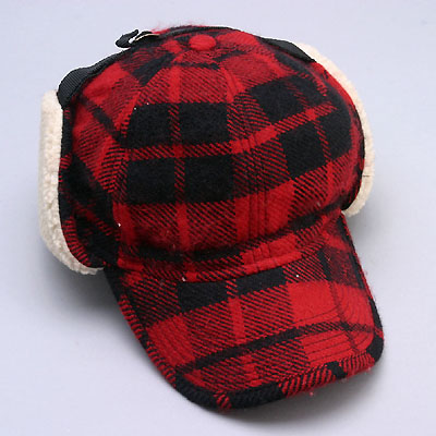 Check Earflap Cap
