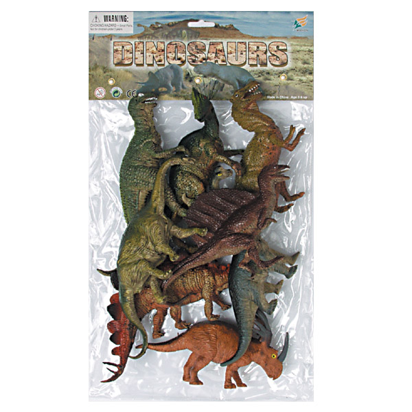 6 inches-8 inches DINOSAUR