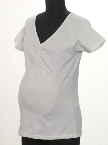 LADIES MATERNITY KNITTED S/S T-SHIRT