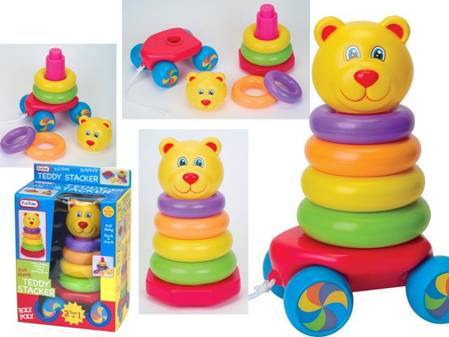 Pull Along Stacking Teddy Roly Poly