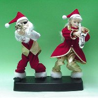 13 inches JAZZY SANTA W/ LADY