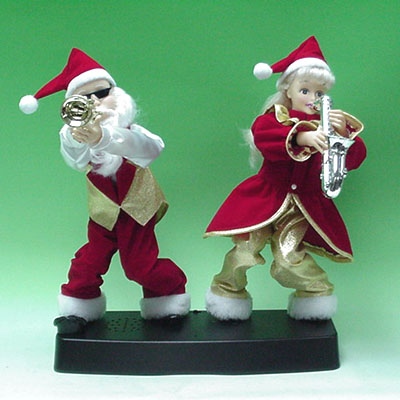 13 inches JAZZY SANTA W/ LADY
