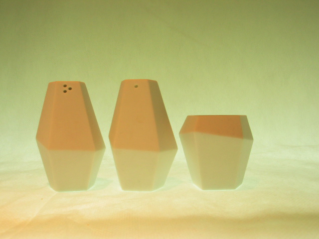 SALT & PEPPER SET WITH TOOTHPICK HOLDER