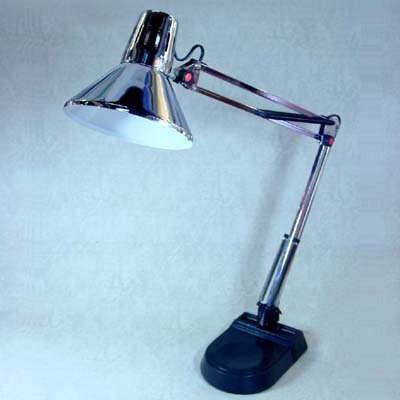 Angle Poise Desk Lamp with Clamp & Base - Metal Housing (90cm Height)