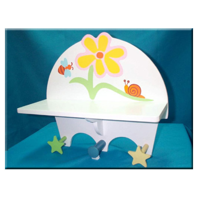 Flower Shelf with Pegs