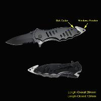 Survival Knife With Window Breaker & Belt Cutter