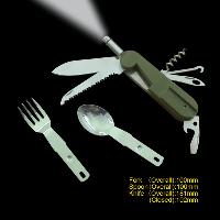 Multi-purpose Camping Tool With Led Flashlight