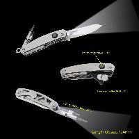 Top Quality Multi-purpose Pocket Knife with LED Flashlight