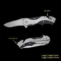 Survival Knife with Belt Cutter & Window Breaker