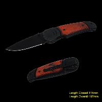 Folding Knife With Wooden Handle