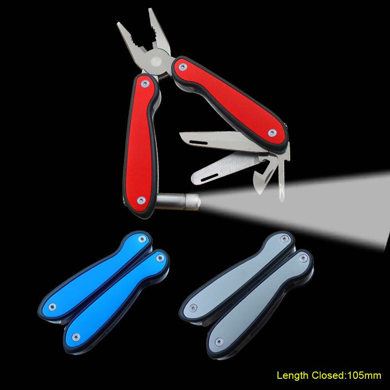 Multi-tools With Anodized Aluminium Handle & Flashlight