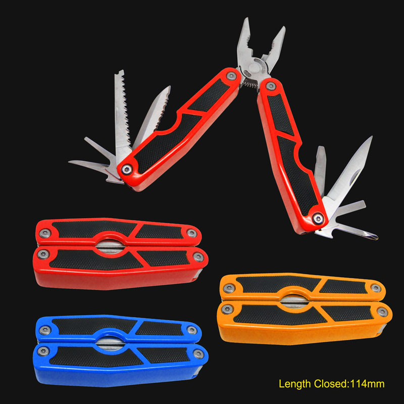 Multi-tool With Aluminum Handle With Rubber Inlay