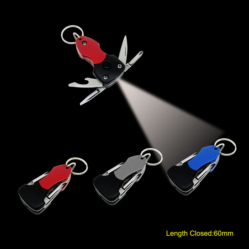 Multi Function Key Chain Tools With Led Torch
