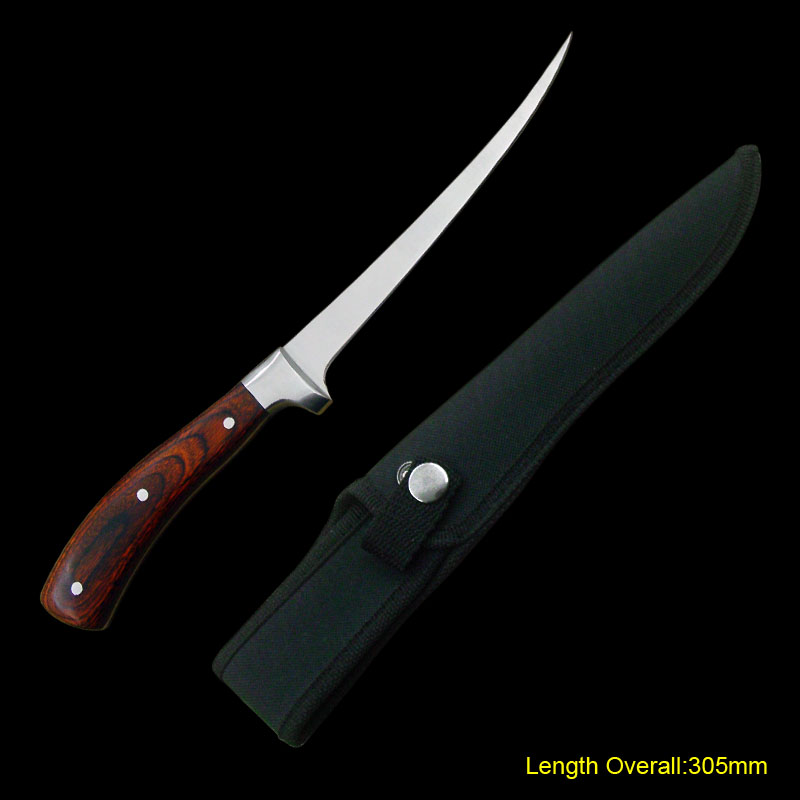 Fishing Knife With Wooden Handle
