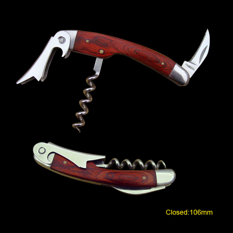 Waiter's Corkscrew with Wooden Handle