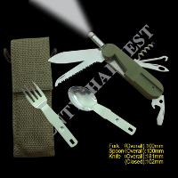 Multi-purpose Camping Tool With Led Flashlight (#6108)