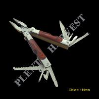 Multi-tool With Wooden Handle (#8113a)