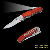 Sell Wooden Handle Folding Knife with LED
