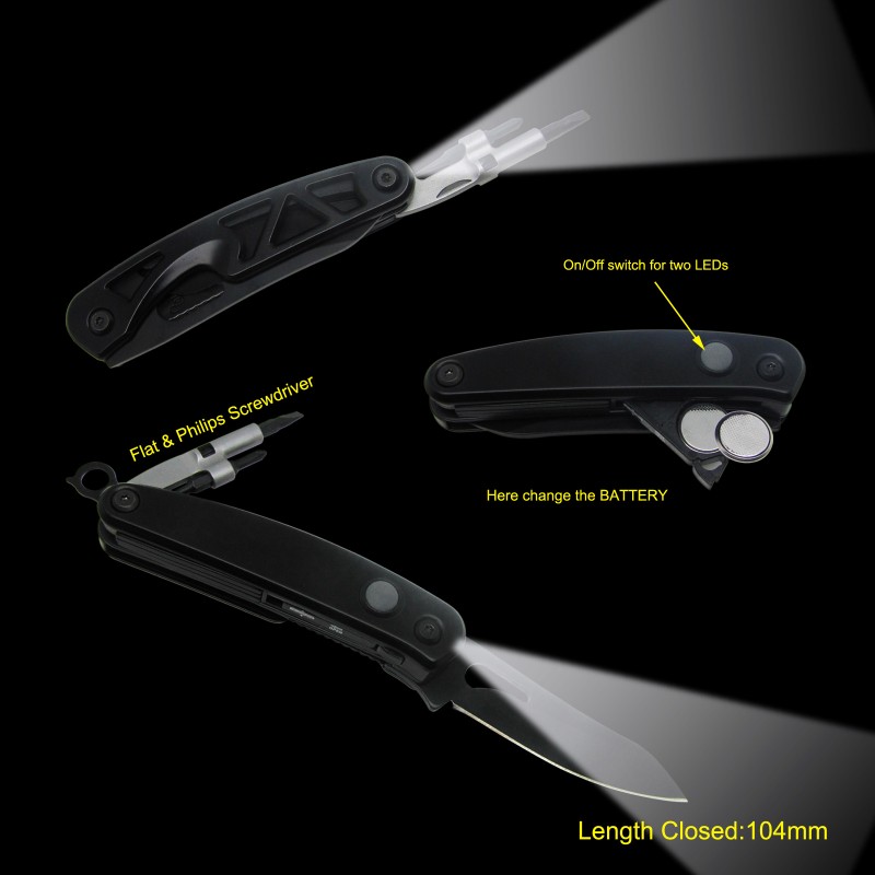 Sell Top Quality Multi-purpose Pocket Knife With Led Flashlight