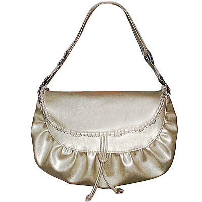 Silver PVC Ladies Bag