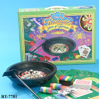 Sell 8 IN 1 GAME OF FORTUNE WITH ROULETTE AND MAGNETIC AND CHESS SET