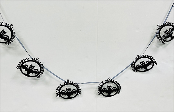 6ft Halloween Bat Garland