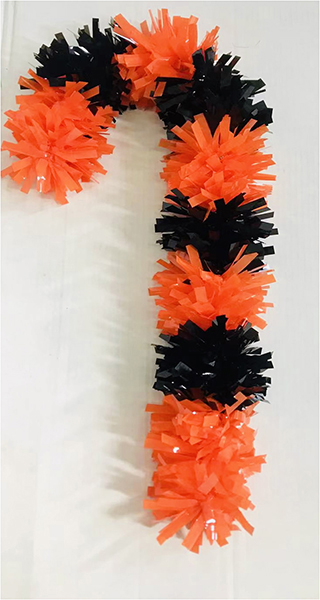 10.5 inches Halloween Candy Cane